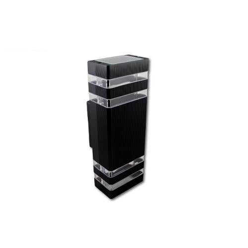 Светильник уличный настенный master LED Inez mL-0652 2хGU10 IP54 накладной алюминий закаленное стекло Черный