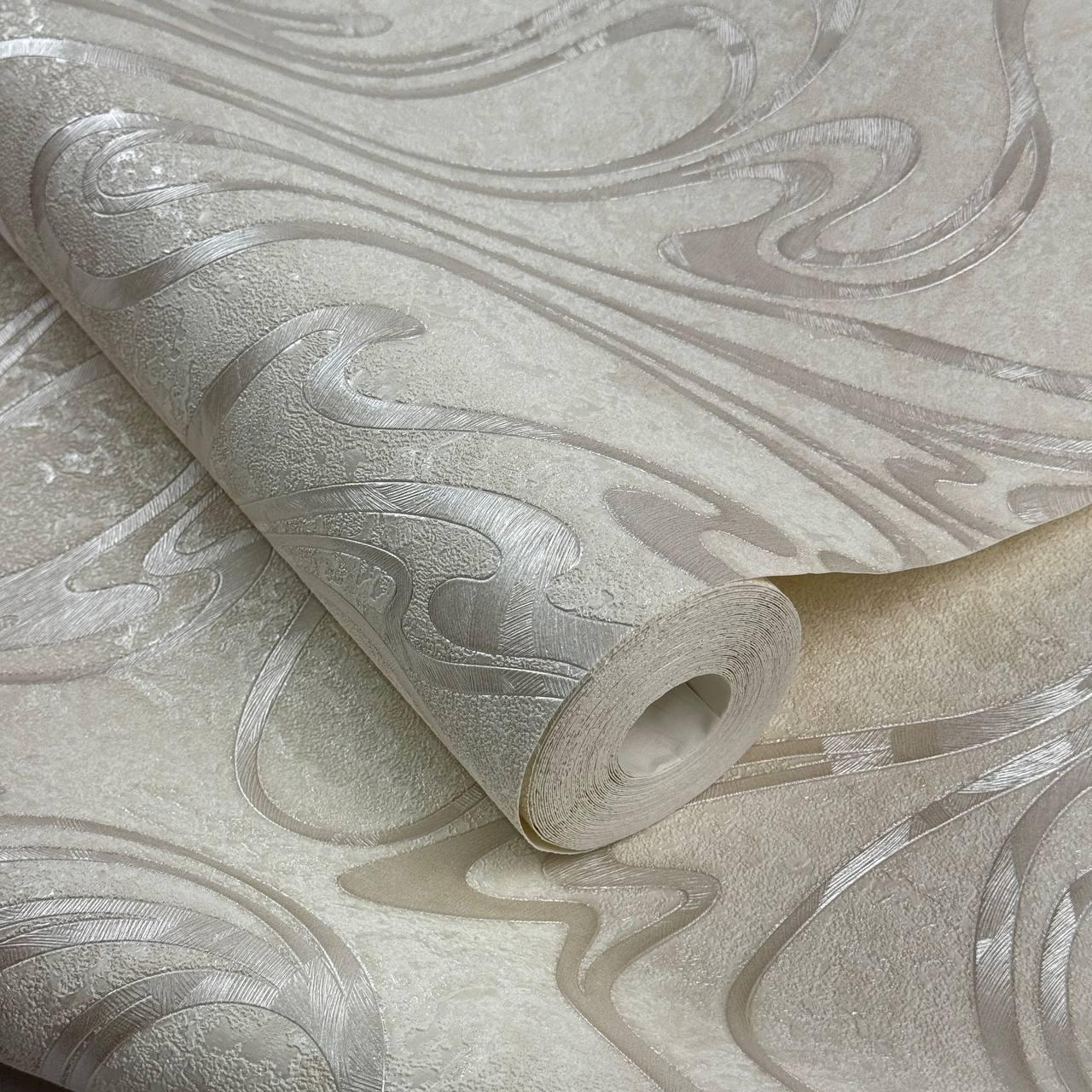 Обои виниловые флизелиновые Le Grand 8641-04 моющие с объемным рисунком Бежевый (id_1694)