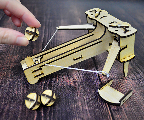 Конструктор 3D 3DBRT Баллиста полібол дерев'яний механічний