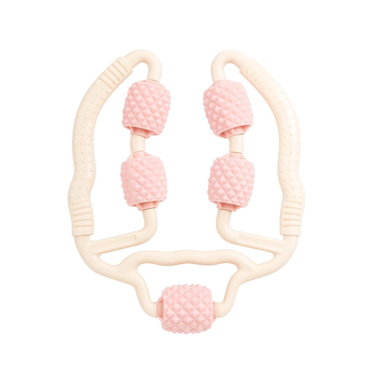 Массажер роликовый для тела 5 колес Розовый (673a386d) - фото 1 Массажер роликовый для тела 5 колес Розовый (673a386d) - фото 1