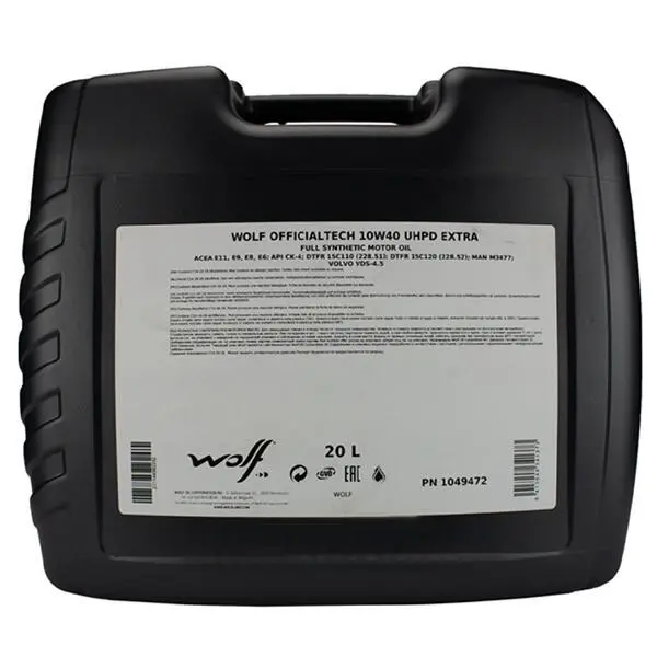 Моторное масло WOLF Officialtech UHPD EXTRA 10W-40 20 л (1049472)