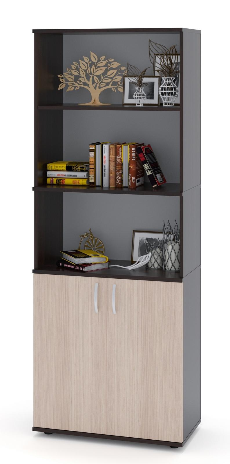 Система зберігання XShelf-21 з дверцятами з ламінованого ДСП 1827x682x372 мм Венге/Молочний - фото 1 Система зберігання XShelf-21 з дверцятами з ламінованого ДСП 1827x682x372 мм Венге/Молочний - фото 1