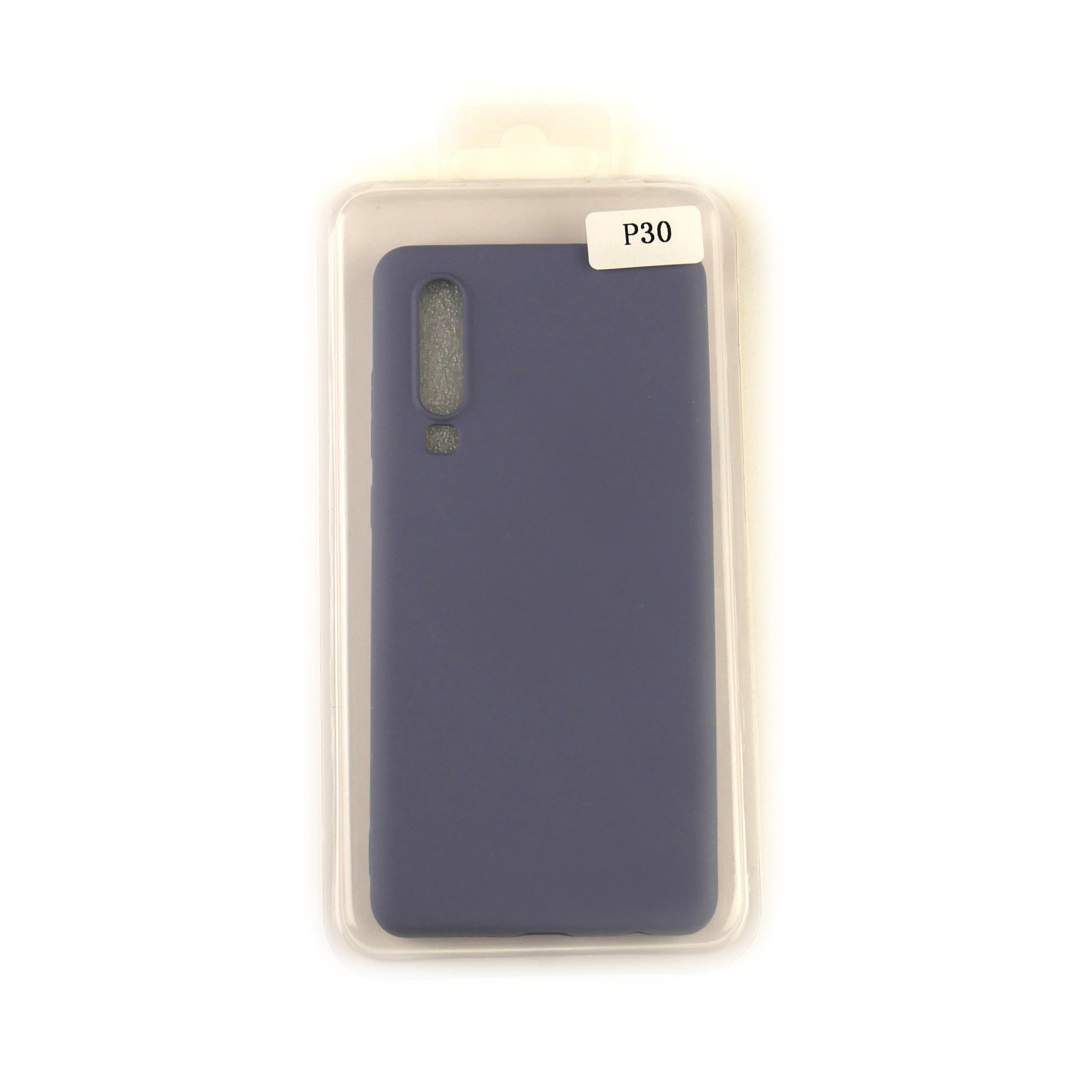 Чехол Silicone Case Full Cover Huawei P30 Джинсовый