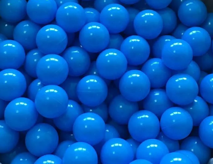 Шарики для сухого бассейна голубого цвета диаметром 8 см ASD 50 шт. из полимера безопасные для детей