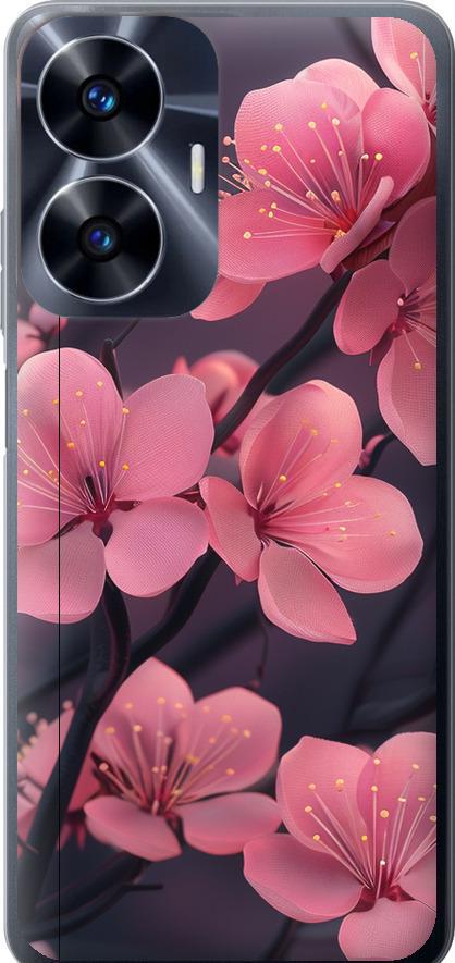 Чехол на Realme C55 Пурпурная сакура (6075u-2992-42517) Чехол на Realme C55 Пурпурная сакура (6075u-2992-42517)