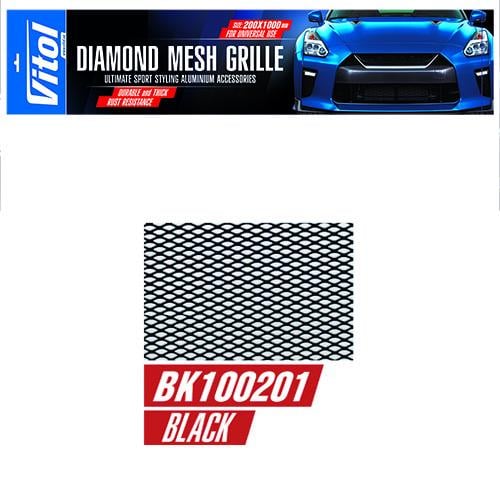 Решетка декоративная VITOL 100х20см Вlack (BK100201)