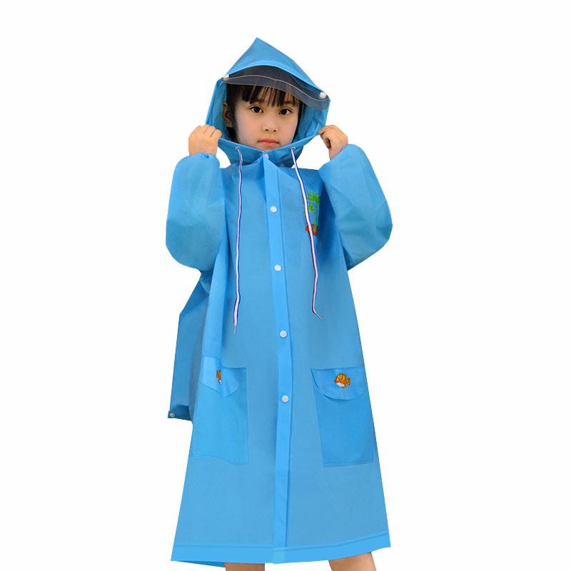 Дитячий плащ-дощовик Lesko 615 Blue Beach розмір M водонепроникний з місцем під рюкзак Дитячий плащ-дощовик Lesko 615 Blue Beach розмір M водонепроникний з місцем під рюкзак