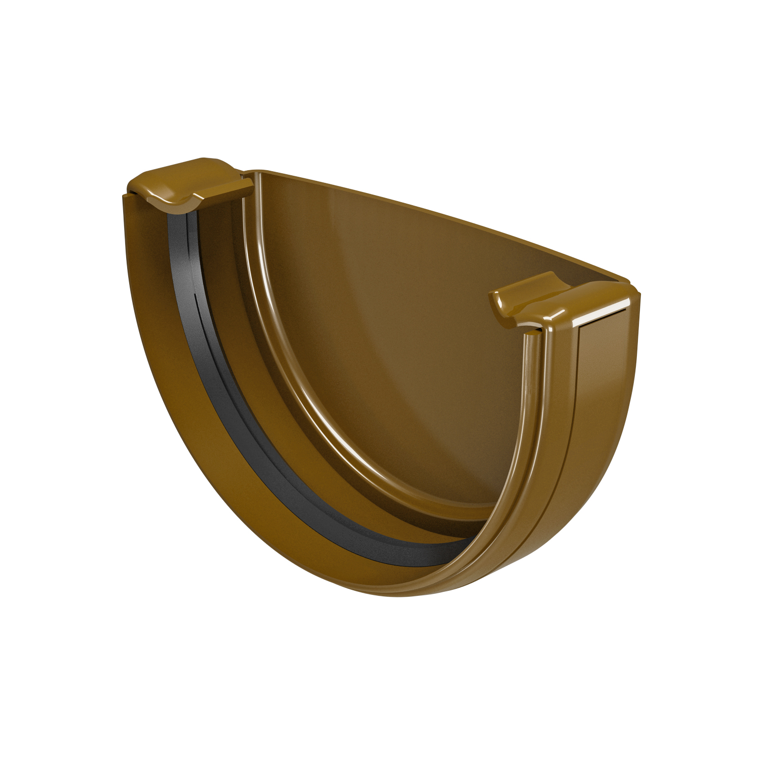 Заглушка желоба REGENAU 125 система Коричневый (350423997)