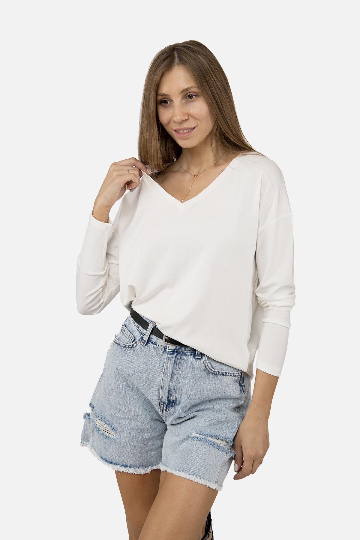 Пуловер жіночий р. 46 Білий (SKT000963391) - фото 5 Пуловер жіночий р. 46 Білий (SKT000963391) - фото 5