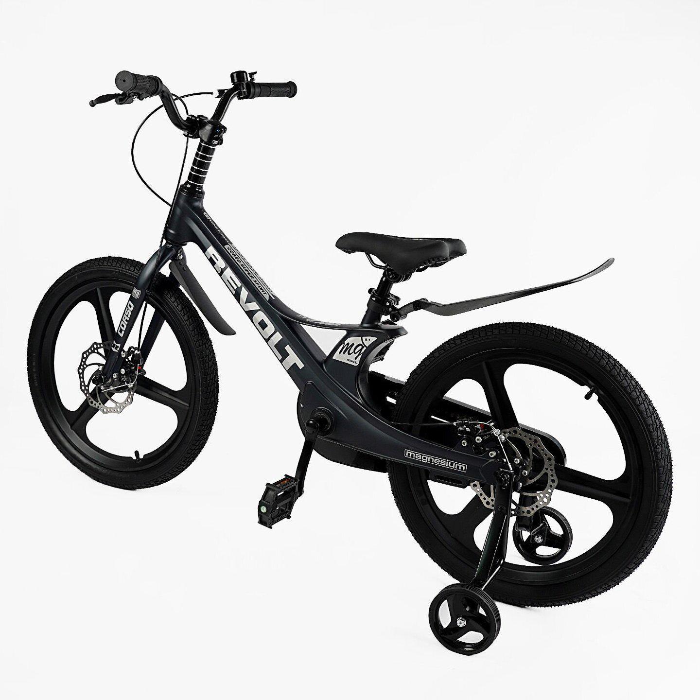 Велосипед двоколісний Corso Revolt 20" дитячий магнієвий Чорний - фото 2 Велосипед двоколісний Corso Revolt 20" дитячий магнієвий Чорний - фото 2
