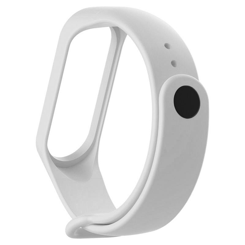 Силіконовий ремінець BeCover для Xiaomi Mi Band 3/4 White (704650) - фото 2