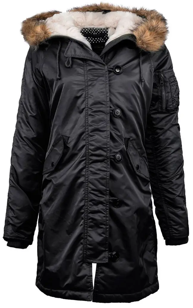 Куртка аляска Alpha Industries Elyse Parka XL Black (WJE45500C1BXL) - фото 1