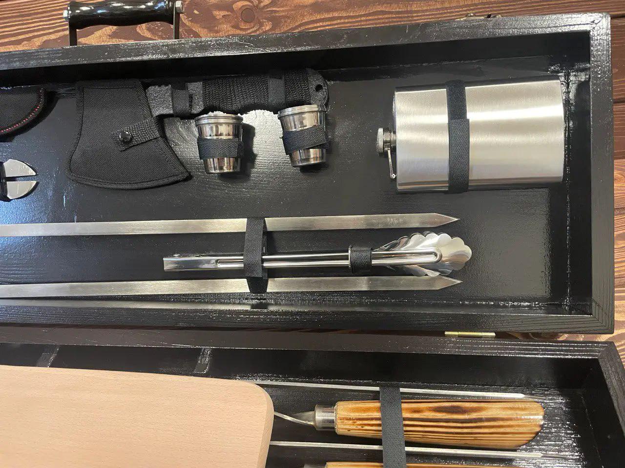 Набор шампуров Пикник 9 в кейсе (10639721) - фото 3 Набор шампуров Пикник 9 в кейсе (10639721) - фото 3