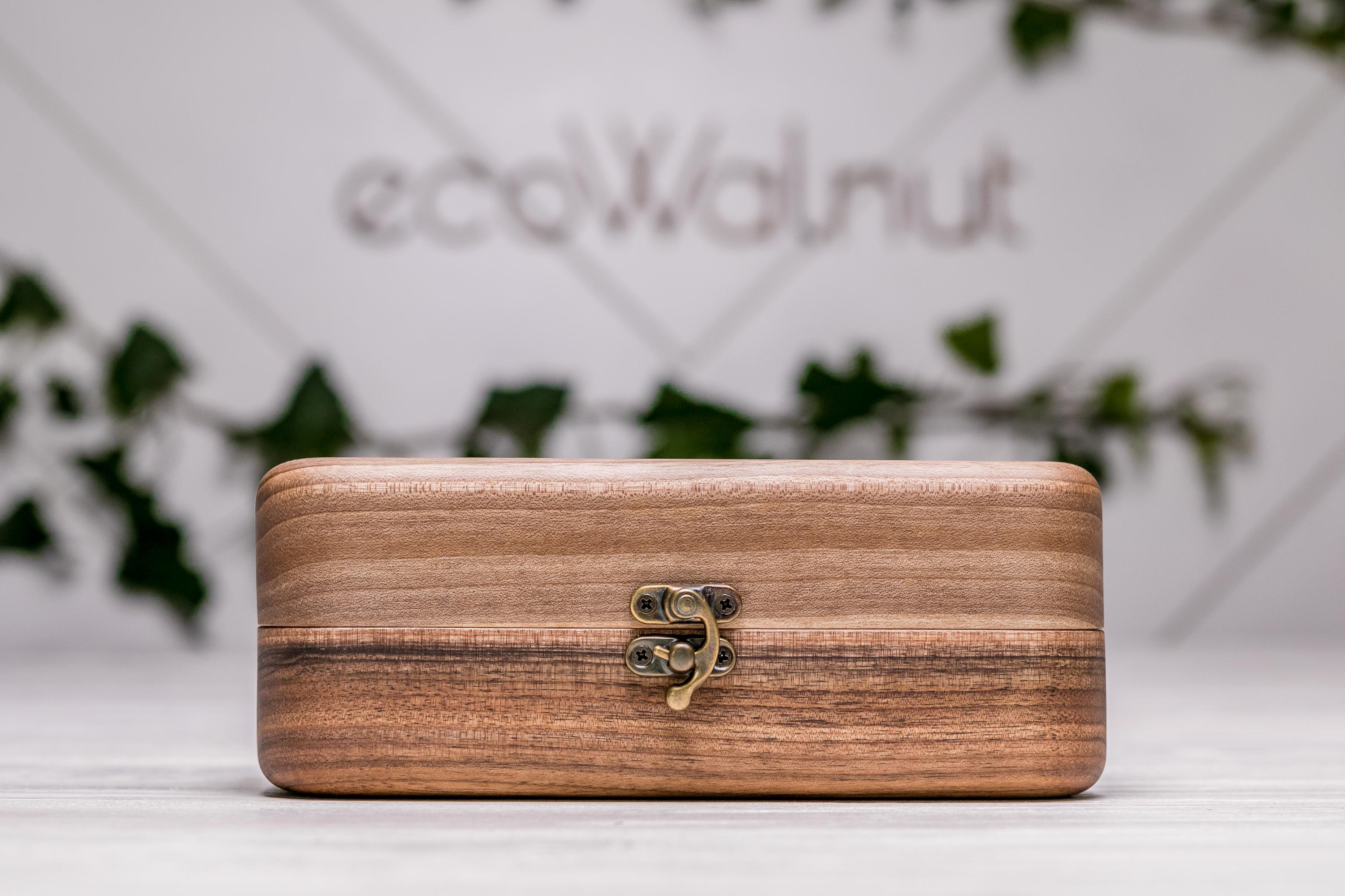 Скринька EcoWalnut для наручних годинників з індивідуальним логотипом на подарунок (EB-14.2.1) - фото 9