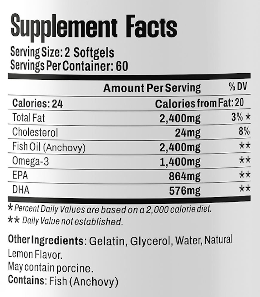 Жирні кислоти Bel Tono Омега-3 120 капс. 2400 мг - фото 3 Жирні кислоти Bel Tono Омега-3 120 капс. 2400 мг - фото 3