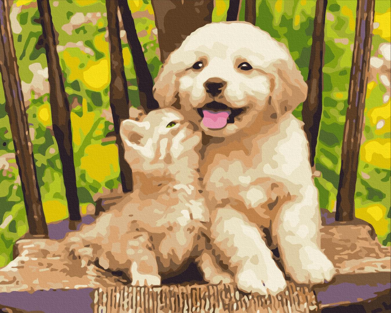 Картина по номерам Brushme Маленькие друзья 40x50 см (PBS39280)