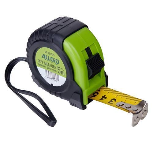 Рулетка Alloid Base с фиксатором 5 м/25 мм (MT-220525)