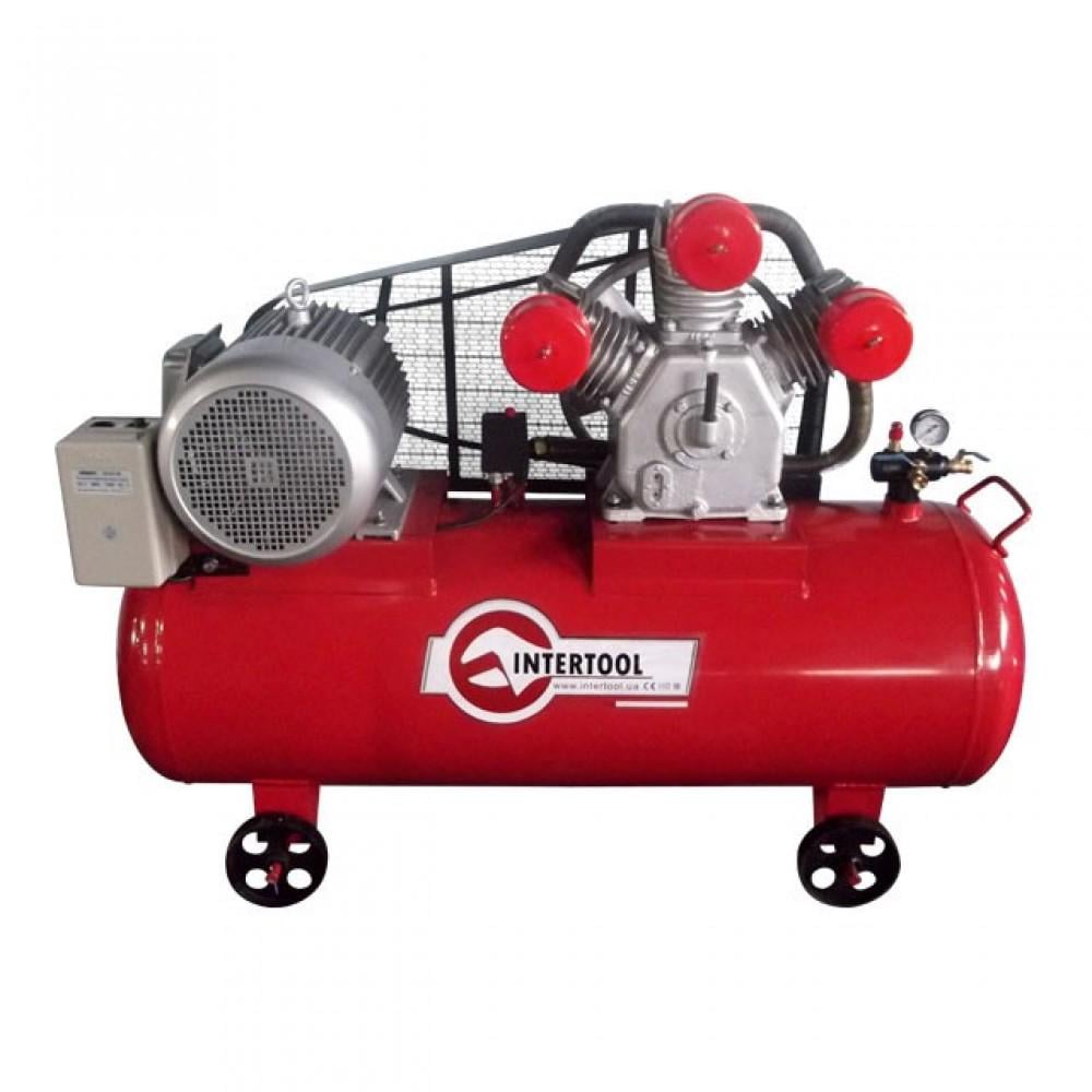 Компресор Intertool PT-0050 300 л 11 кВт 380 В 8 атм 1600 л/хв 3 циліндра (123334)