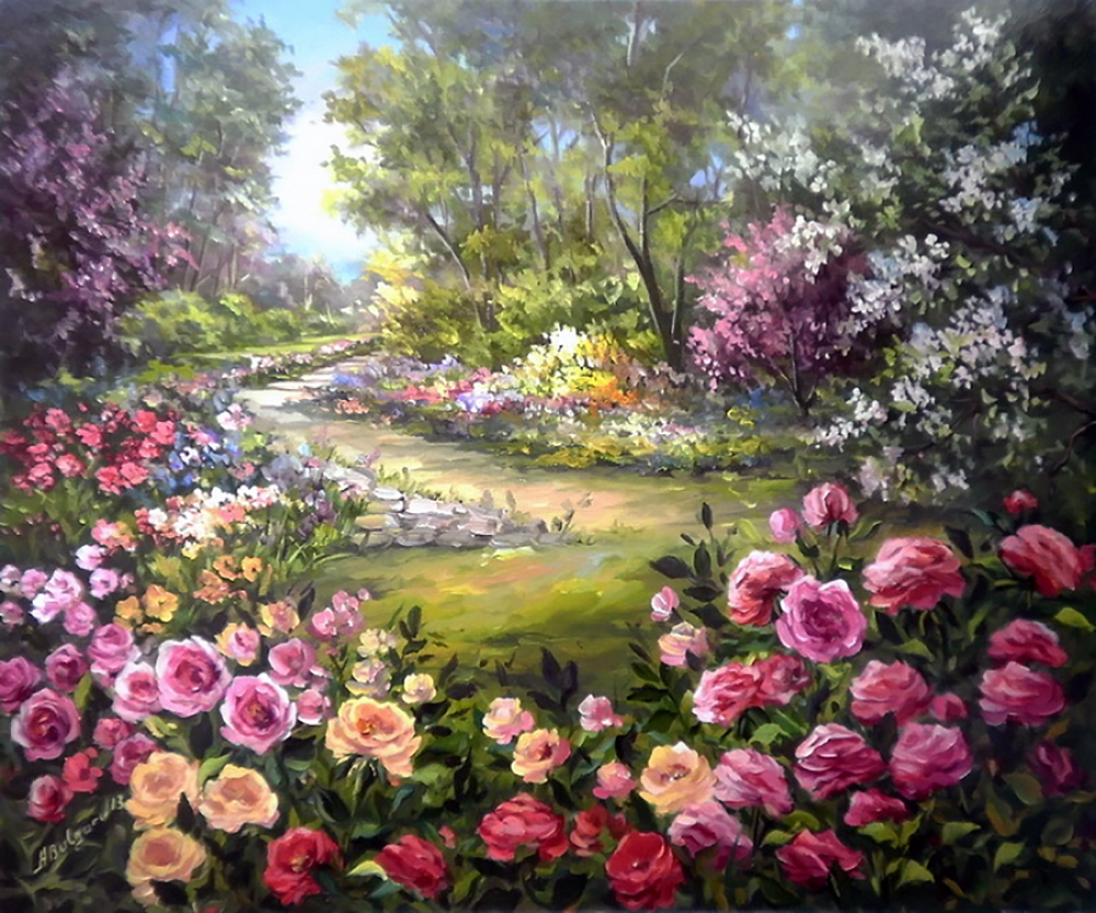 Алмазна мозаїка Чарівний діамант Літо 50x60 см (КДИ-1499)