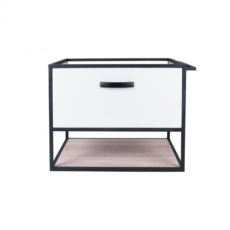 Тумба подвесная Q-tap Taurus 600х580х437 White/Whitish oak QT2474TPT603WWO (13802)