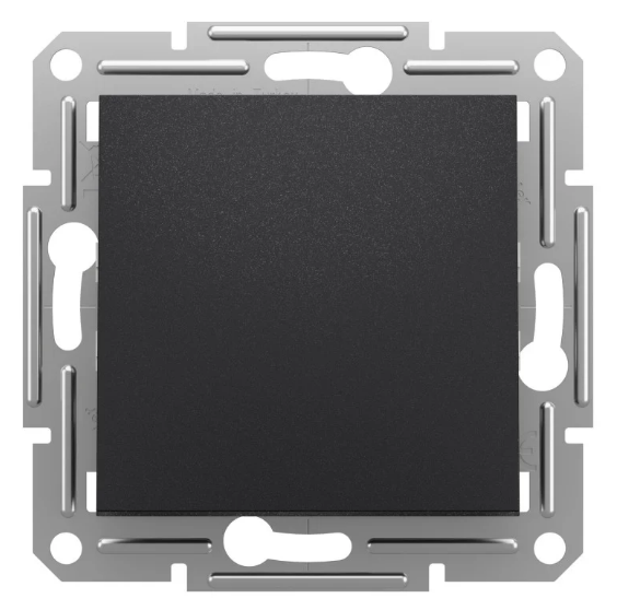 Выключатель одинарный Schneider Asfora проходной Антрацит (27641615)