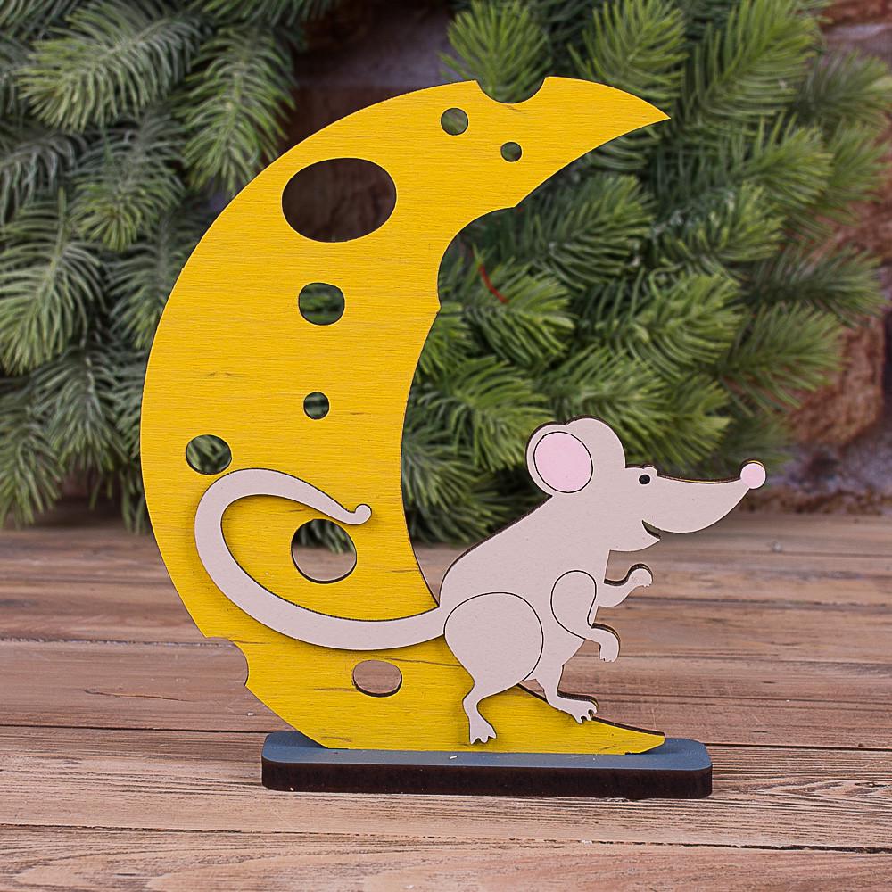 Фигурка мышка на луне (4237)