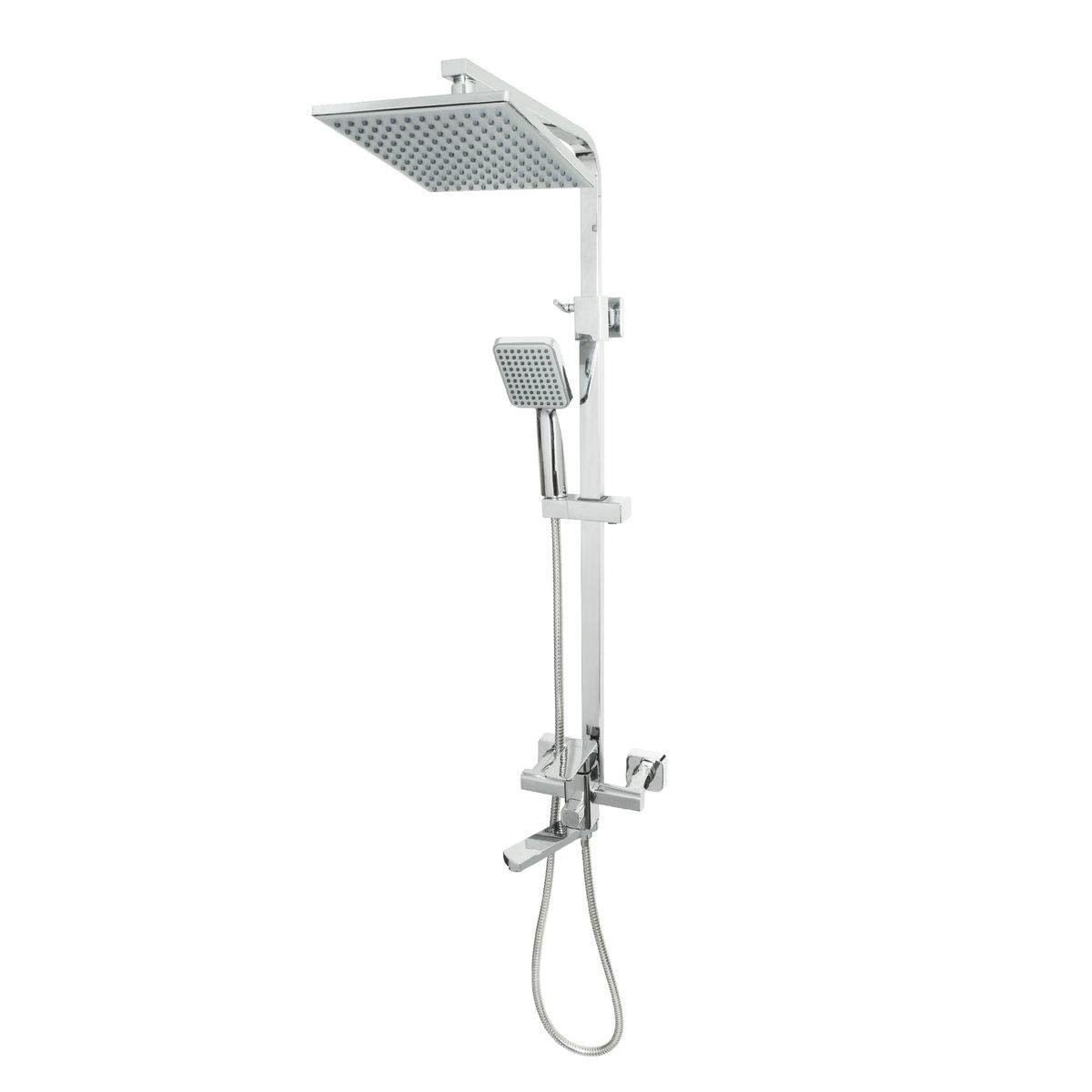 Душевая система тропический душ Venta VT645DC однорычажная в ванну цинковый сплав врезная Хром