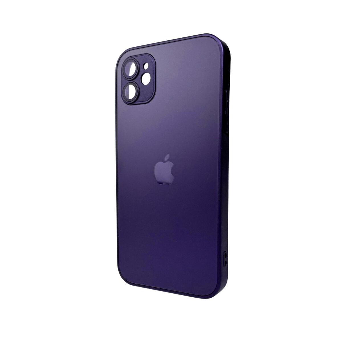 Противоударный чехол для Apple iPhone 11 AG Glass Matt Frame Color / Deep Purple