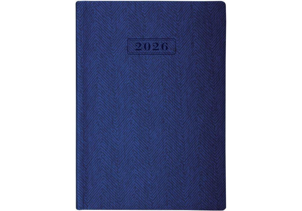 Щоденник датований 2026 Optima Tweed A5 352 стор. Синій (O26126-02)