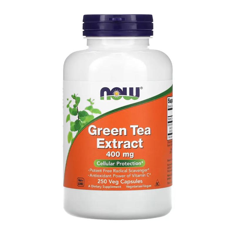 Екстракт зеленого чаю NOW Green Tea Extract 400 мг 250 капс. (10678-01)