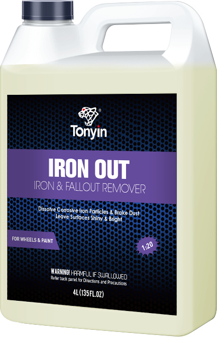 Очищувач дисків від металевих вкраплень з індикацією Tonyin 1:20 Iron&Fallout Remover 4 л