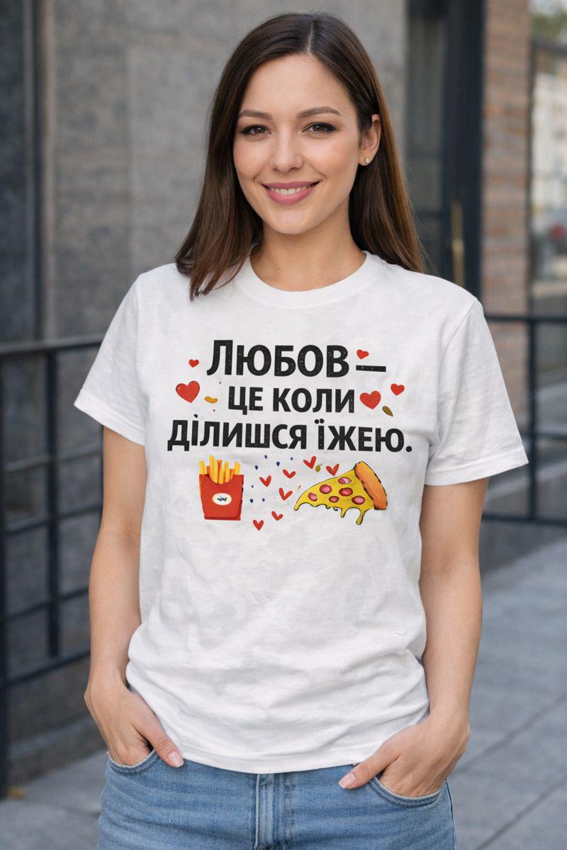 Футболка с принтом женская XS Белый (4ee85365)