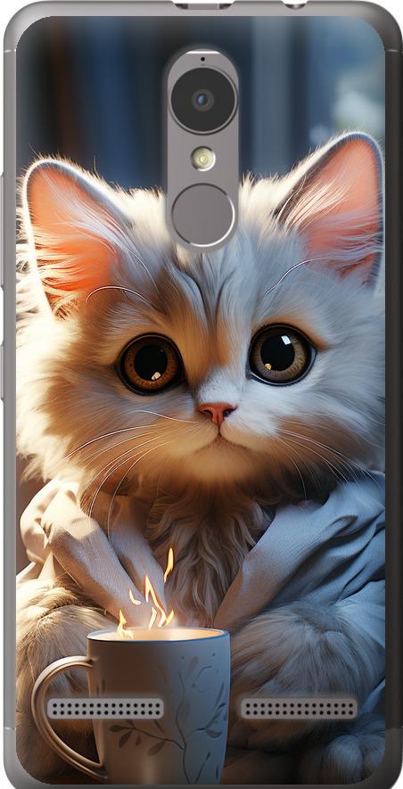Чехол на Lenovo K6 White cat (5646t-452-42517)