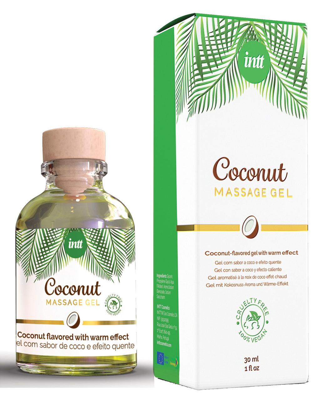 Гель массажный Intt Coconut Vegan для интимных зон 30 мл