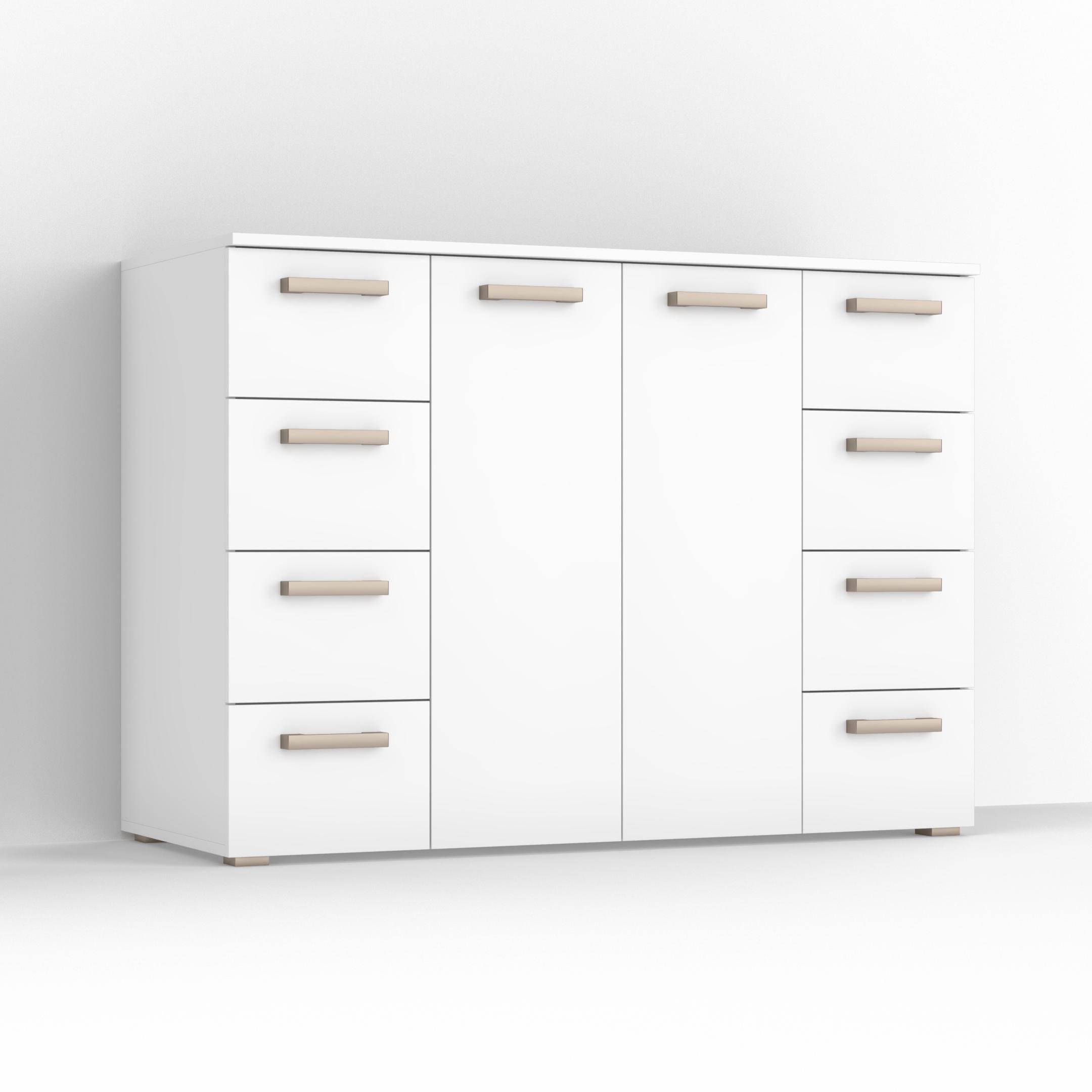 Комод Idea ТКБ-379 на 8 шухляд з дверима Білий (26718314)
