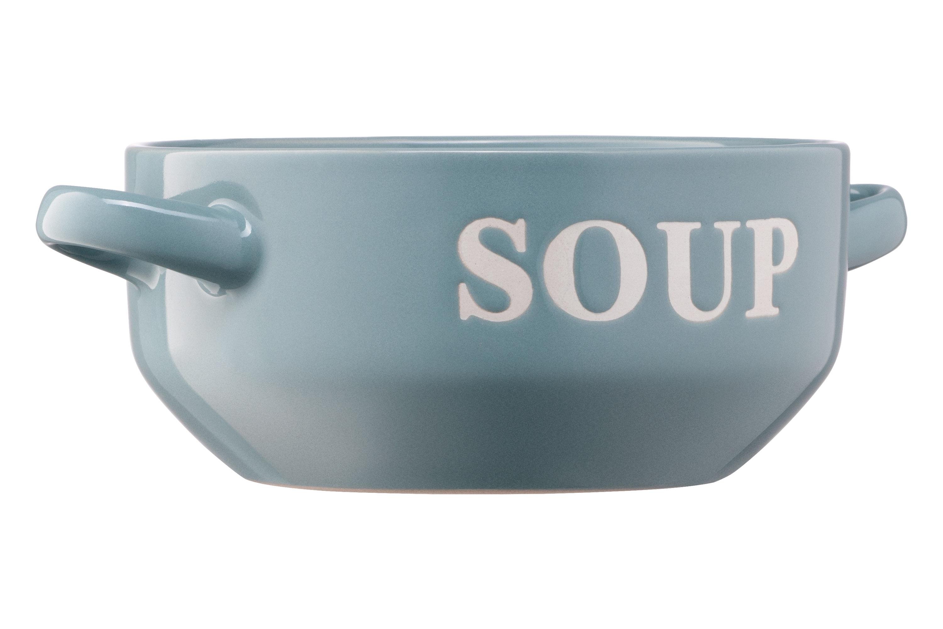 Бульйонниця Ardesto Alcor керамічна 550 мл Блакитний (572549) - фото 2