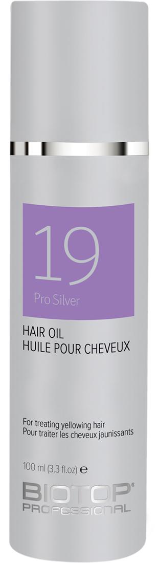 Масло для волосся BIOTOP 19 Pro Silver захист від жовтизни та блиск холодних відтінків 100 мл (34133)