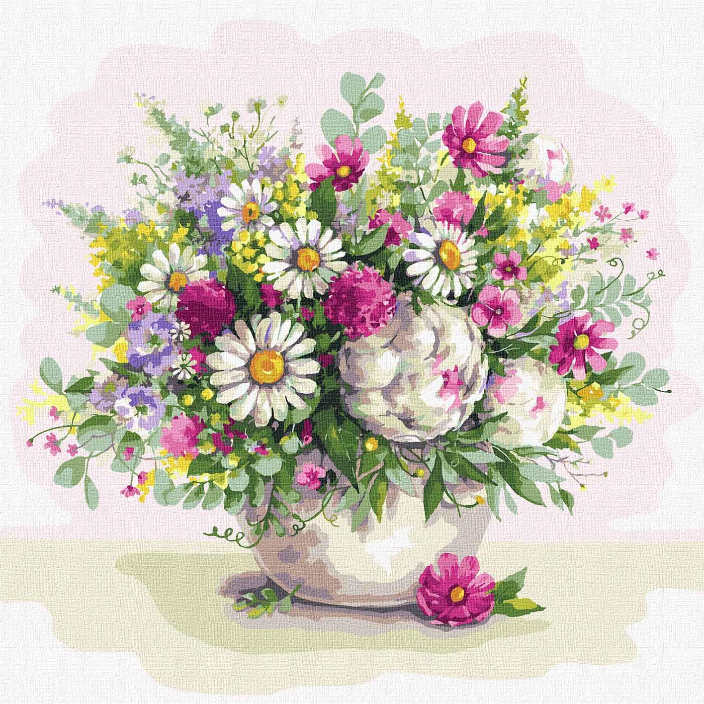 Картина по номерам Идейка Микс ароматов 50x50 см (KHO3148)