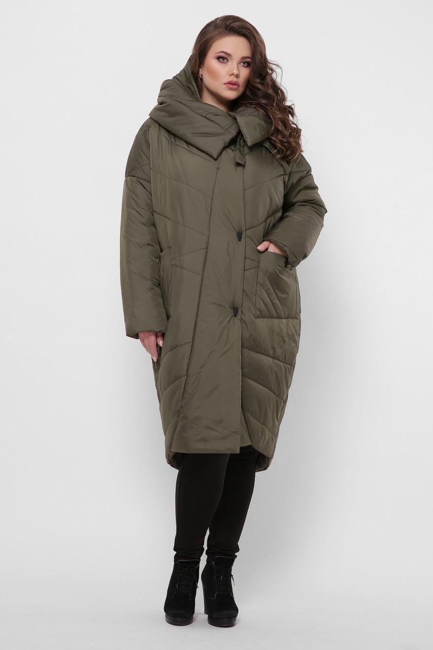 Куртка женская зимняя Welltre Blanket р. 54-56 Оливковый (3026111424)