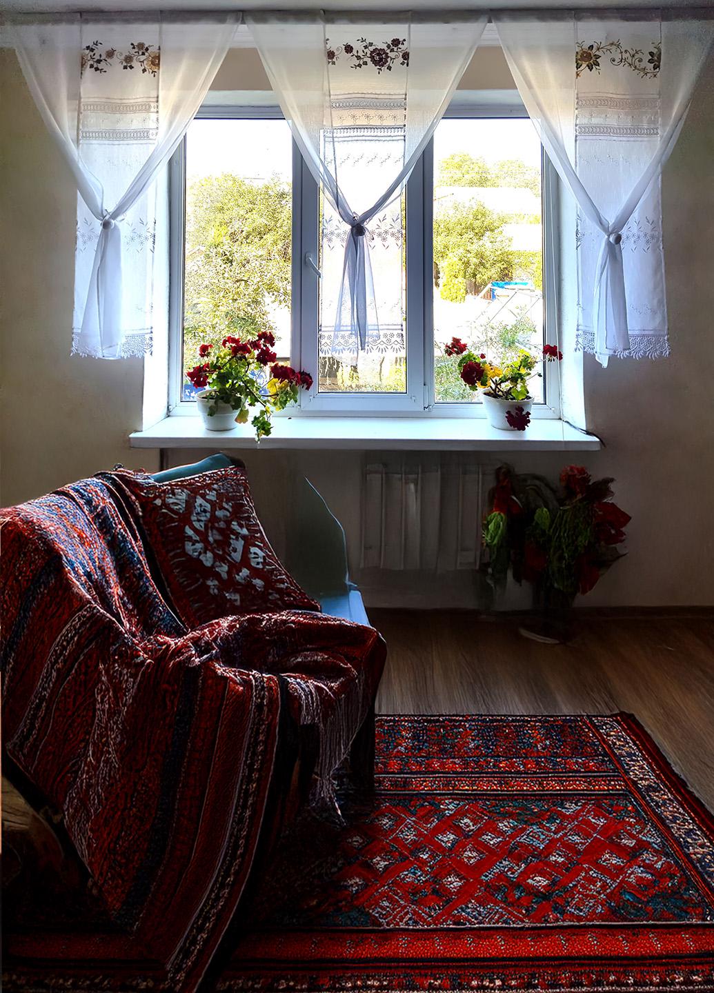 Комплект панельных занавесок Firanka Rose карниз 280 см 9 шт. Белый (22_3п)