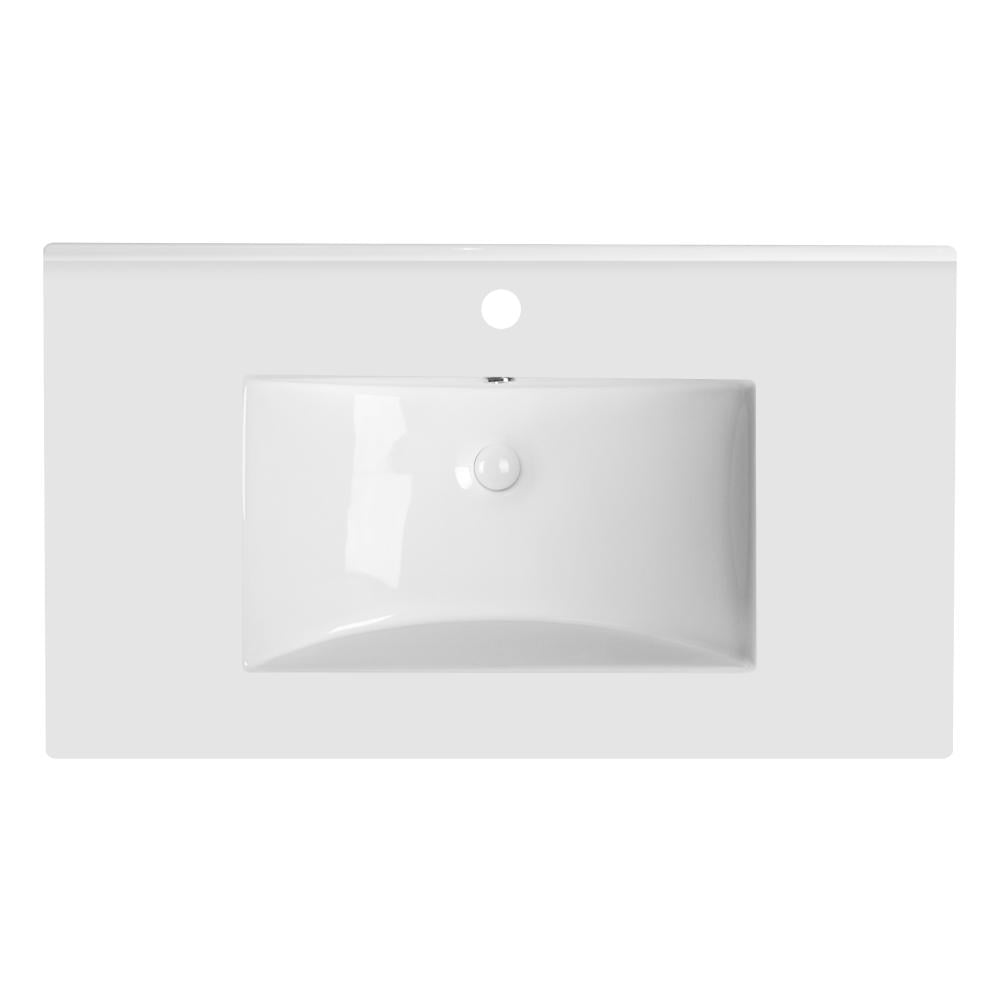 Раковина Qtap Albatross с донным клапаном 800х460х180 мм White  (QT01113080CW)