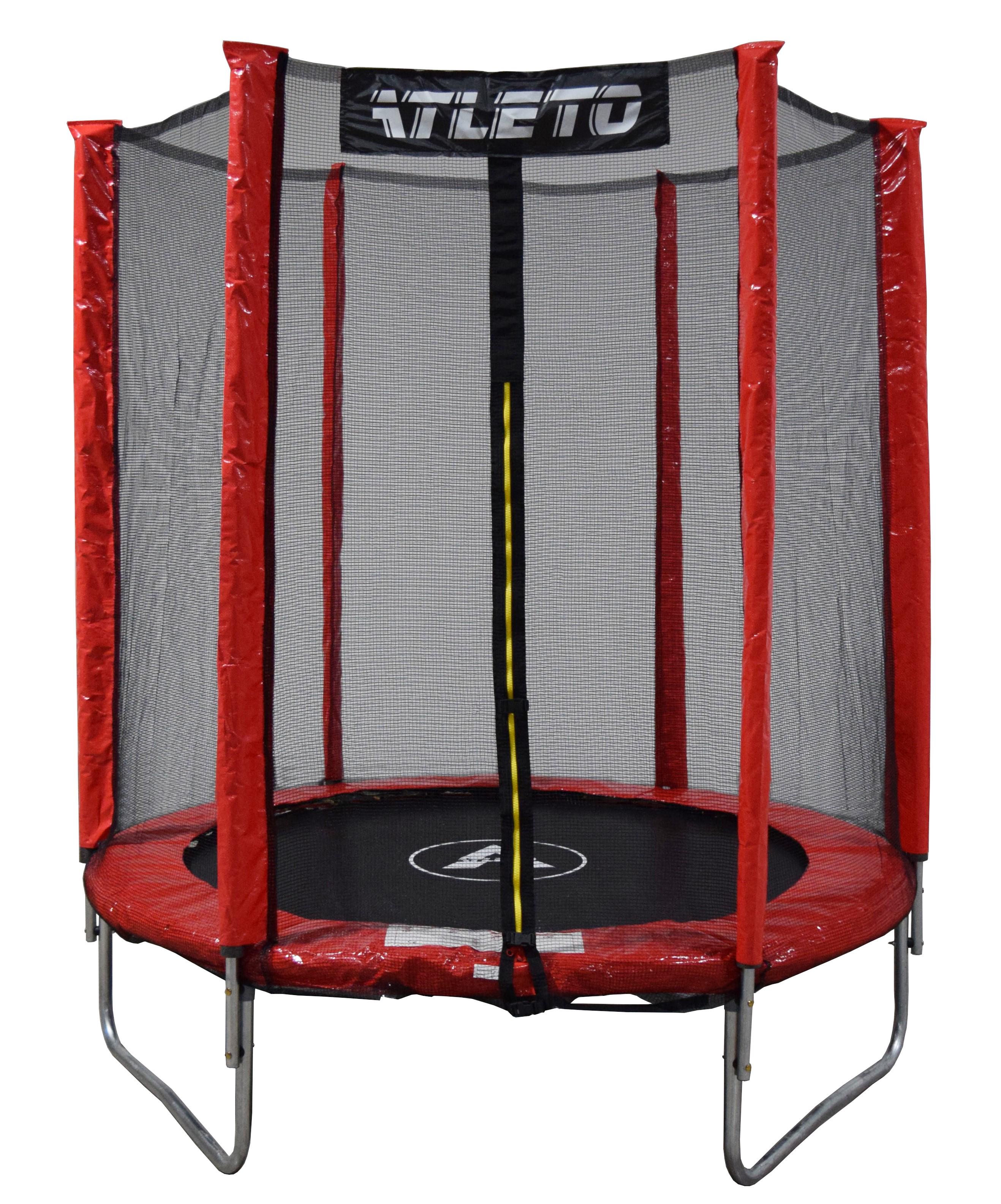 Батут детский Atleto с сеткой 183 см Красный (4977) Батут детский Atleto с сеткой 183 см Красный (4977)