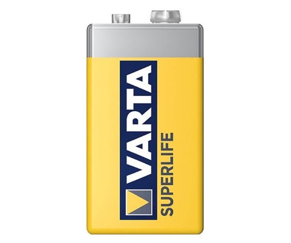 Батарейка Varta Superlife 6F22 Zinc/Carbon 9V Krona Yellow