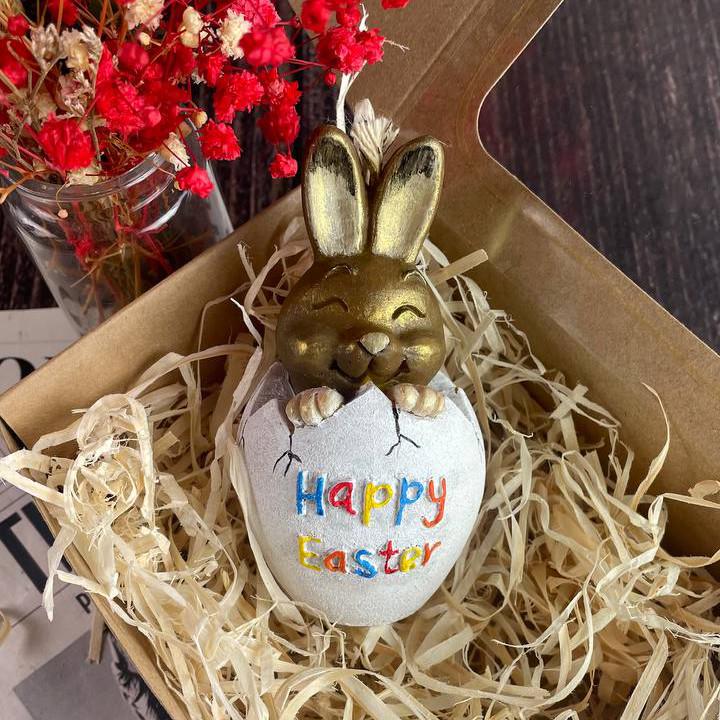 Свеча восковая пасхальная Весенний кролик (1430)