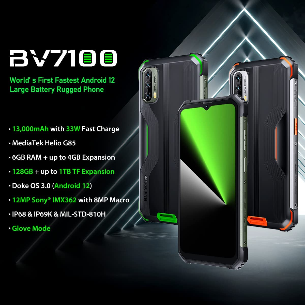 Смартфон Blackview BV7100 6/128GB Orange EU (76805) - фото 10