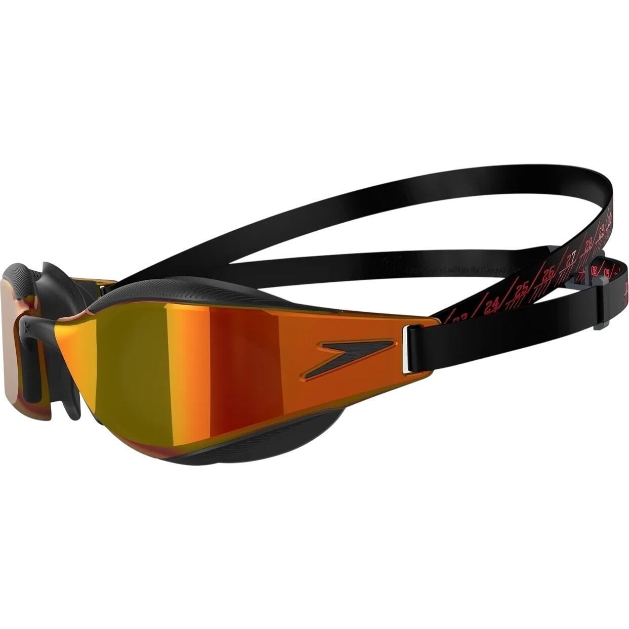 Очки для плавания Speedo FASTSKIN HYPER ELITE MIRROR Черно-золотистый (8-12818F977)