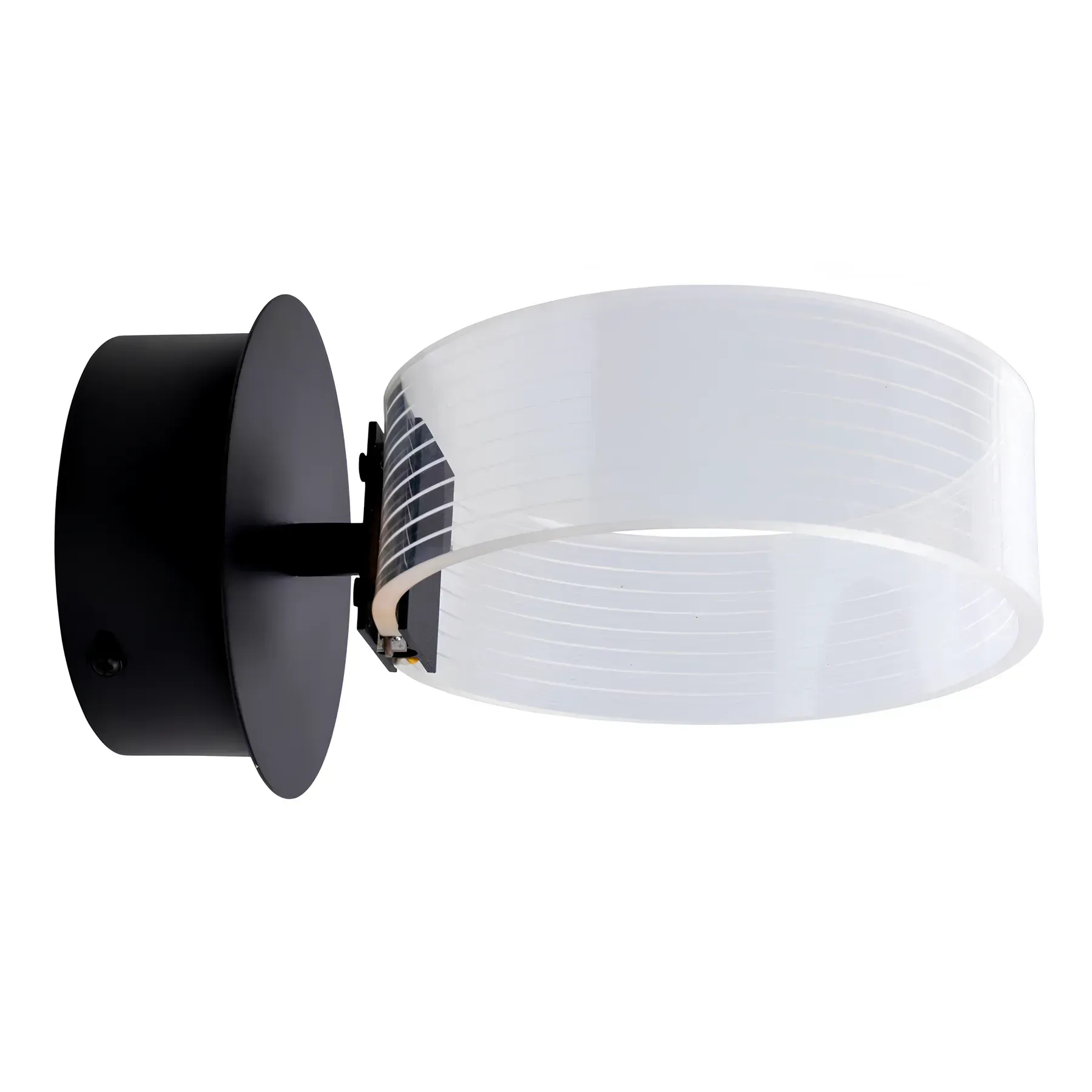 Бра настенное светодиодное Sirius с круглым плафоном 3000/6000K IP20 N 3705-1 12W Черный (28688026)