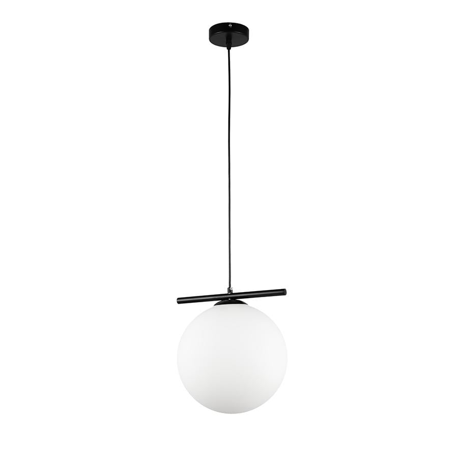 Светильник подвесной шар Levistella 7841023-1 250mm BK/WH плафон белый Черный