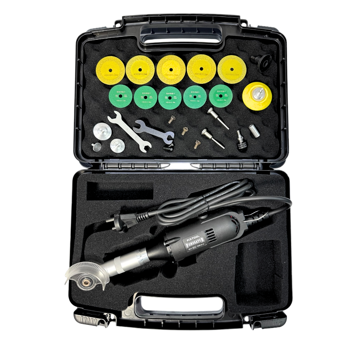 Угловая шлифмашина Fixtool Pomogator BLACK EDITION в кейсе (FIX100BL)