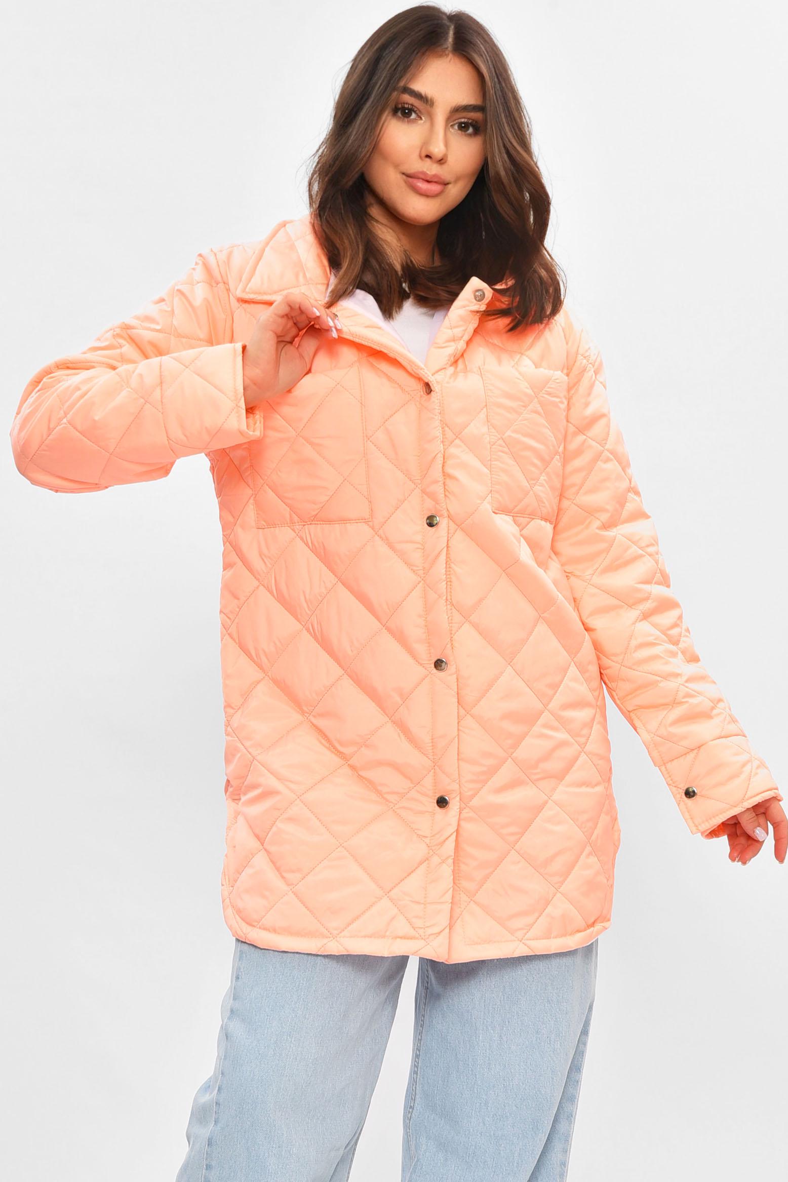 Куртка жіноча демісезонна XS Персиковий (205261)
